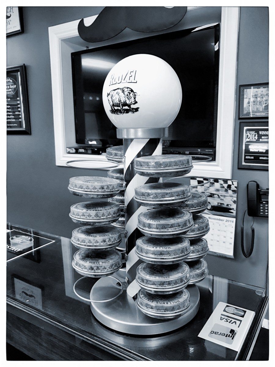 Ralph's Classic Barber Shop products display